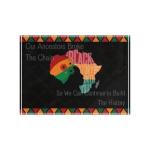 Black History Africa Photo Block – "Our Ancestors Broke The Chain" Decorative Desk Art